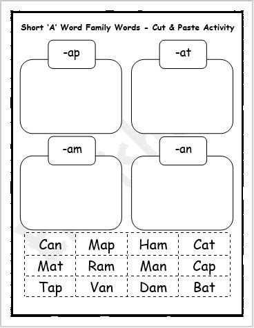 At Family Words Worksheet - prntbl.concejomunicipaldechinu.gov.co