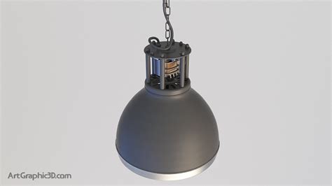 Steampunk Hanging Lamp 3d Model Electric Transformer Download