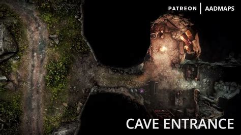 Fantasy Battlemaps Cave Entrance Battle Maps Preview Youtube