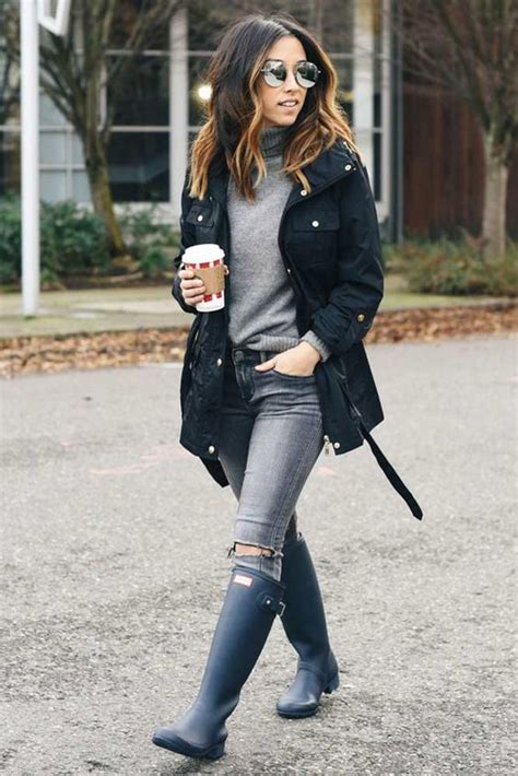 Ideas De Outfits Para Combinar Tus Botas De Lluvia Sin Perder El Estilo