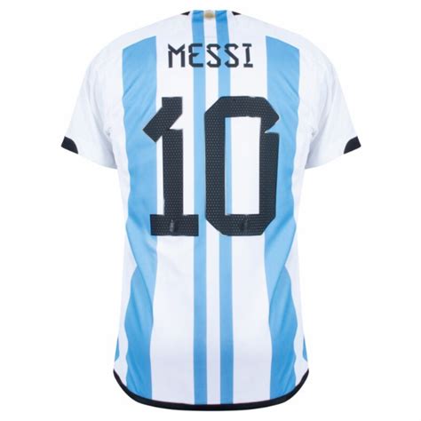 Lionel Messi Argentina Home Jersey World Cup 2022 – Eurosport Soccer Stores