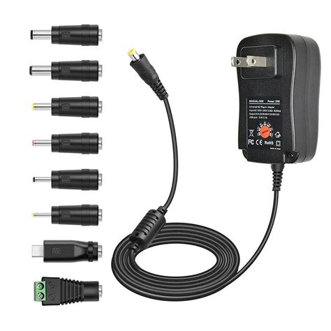 LELINTA 3V-12V Power Supply Adjustable with 8 Adapter Tips Universal