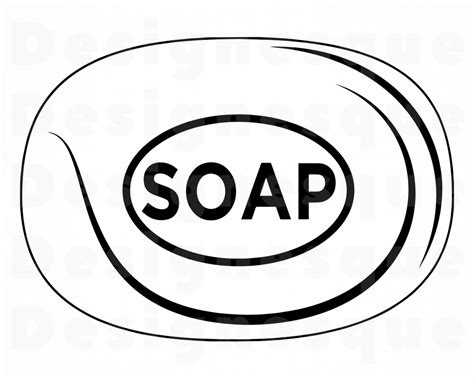 Soap Outline Svg Soap Svg Bar Of Soap Svg Soap Clipart Etsy Canada