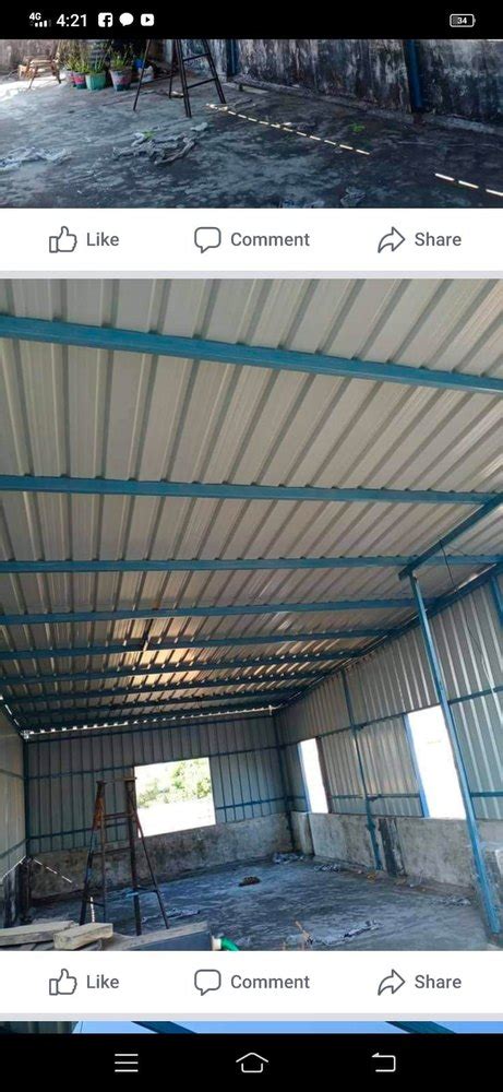 Frp Color Coated Roofing Fabrication Work For Quality Material Id