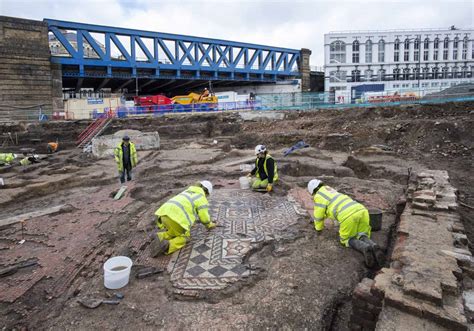 Largest Area Of Roman Mosaic Found In London For Over Years