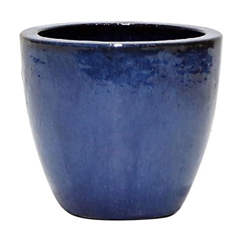 Vaso Vietnamita Cer Mica Importado T Quio Extra Grande Azul D Cm X