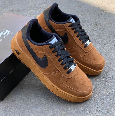 Nike Air Force Camur A Caramelo Guepardo Shoes