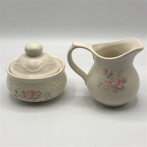 Pfaltzgraff Dining Vintage Pfaltzgraff Tea Rose Sugar And Creamer