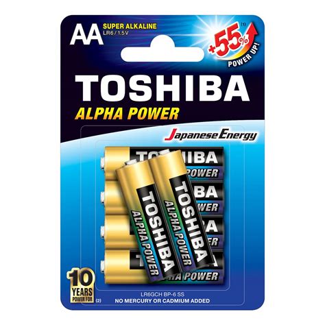 Set 6 Bucati Baterii Toshiba Alcaline LR6 AA 1 5V EMAG Ro