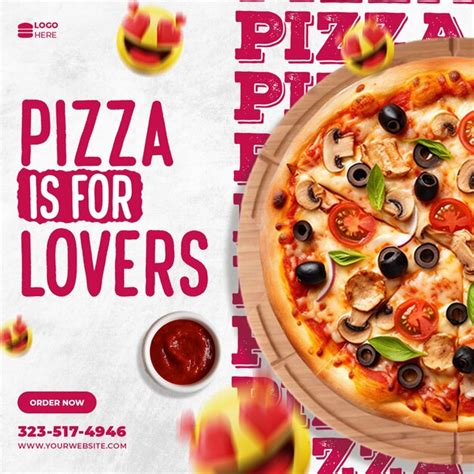 Premium Psd Free Psd Food Menu And Delicious Pizza Social Media