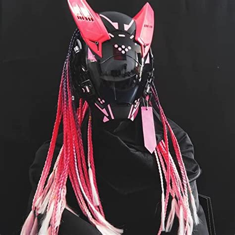 Amazon Yyinyuan Futuristic Punk Mask Cosplay Collection Pink