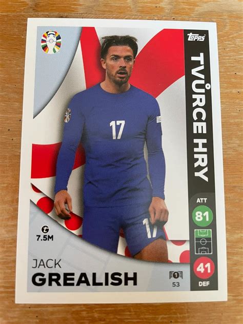 Topps Lidl Euro Jack Grealish Anglie Slo Aukro