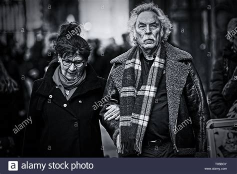 Street Portraits In Black And White Dramatic Stock Photo Alamy