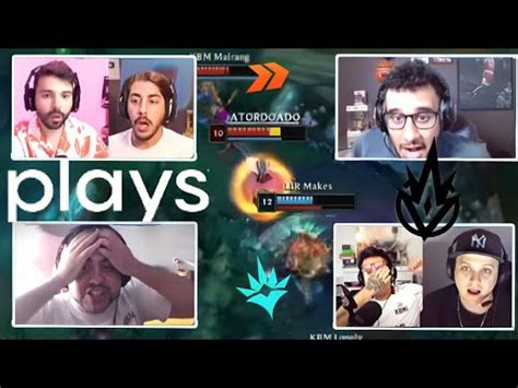 Streamers Reagem As Plays Do Makes Contra A Kabum No Cblol Youtube