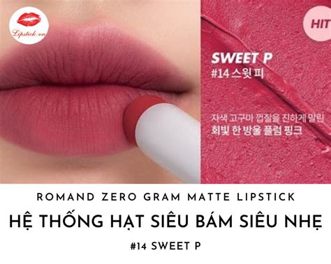 Review Son Romand Màu 14 Sweet P Hồng Tím Đẹp Nhất Hot Nhất