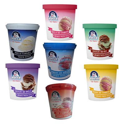 Polar 500ml NJA Tubs Mixed Box Of 12 Ice Cream Queen