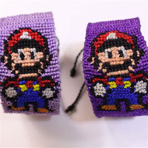 Mario Bros En Pulsera De Hilo Hello Welcome Mario Thread Ideas Name