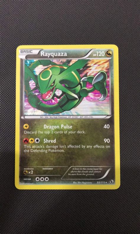 Pokemon TCG Rayquaza 93 113 Holo Rare Black White Legendary