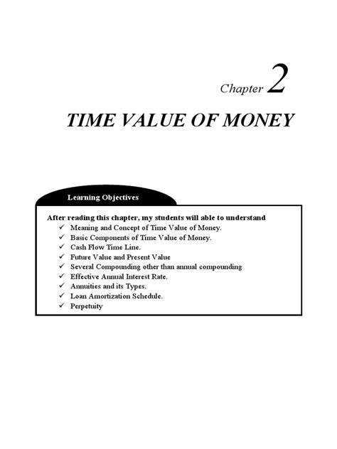 Chapter 2 Time Value Of Money Pdf Present Value Time Value Of Money