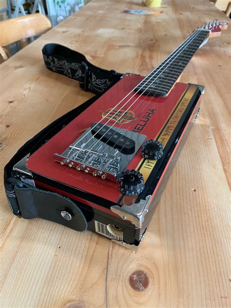 Solid Body 6 String Electric Cigar Box Guitar With Fender Pickup Etsy