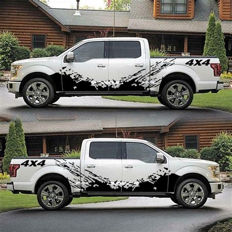 Splash Decal Side Body 4x4 Off Road Vinyl Graphic Sticker Truck Pickup