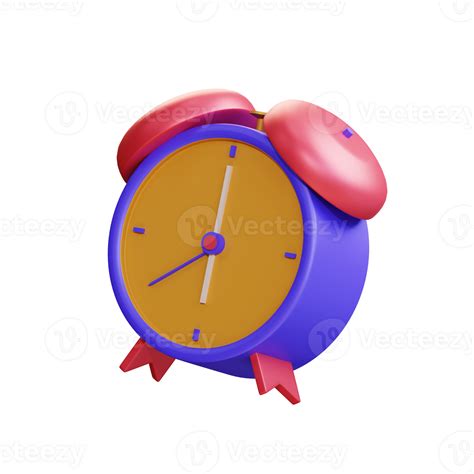 3d Icon Illustration Alarm Clock 9269282 Png