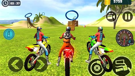 Motocross Beach Bike Stunt Racing Offroad Uphill Motorbike Rider