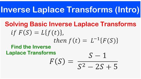 Inverse Laplace Transforms Solving Basic Inverse Laplace