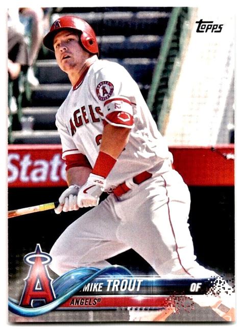 Topps Mike Trout Los Angeles Angels Mint From Pack Ebay