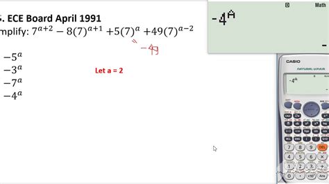 Problem No 65 Simplify Exponential Expression Youtube