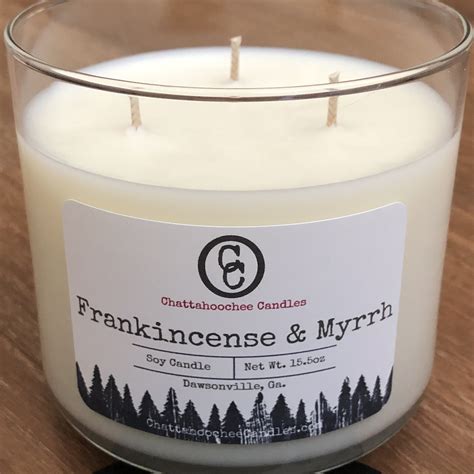 Frankincense And Myrrh 3 Wick Scented Soy Candle Etsy