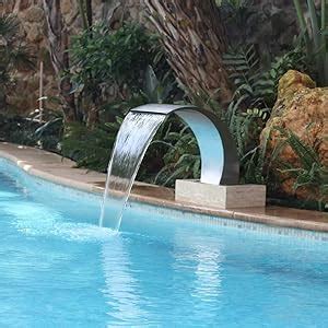 Amazon Swimming Pool Fountain Stainless Steel Spouts Stainless