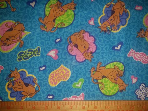 Springs Industries Scooby Doo Fabric Cotton Quilting Fabric Etsy