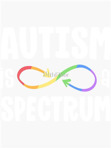 Pegatina «el Autismo Es Un Símbolo De Infinito De Aceptación Autista