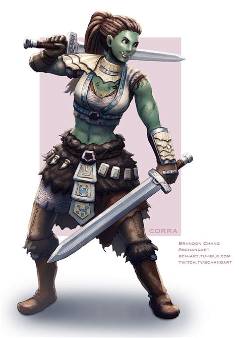 Half Orc Fighter Female