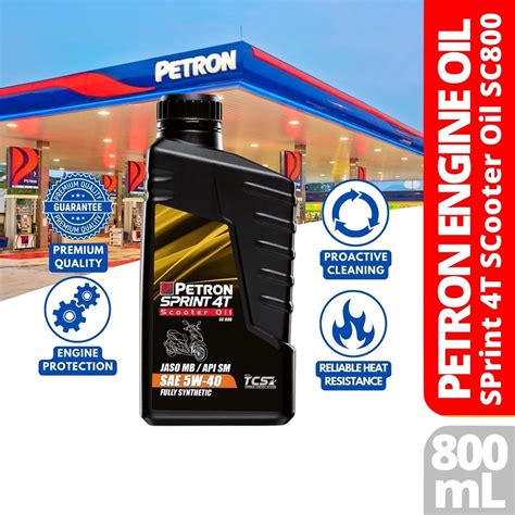 Petron Sprint T Sc Scooter Oil Fully Synthetic Sae W