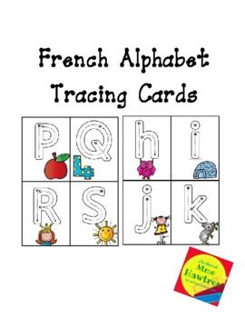 French Alphabet Tracing Cards By La Classe De Mme Hawtree TpT