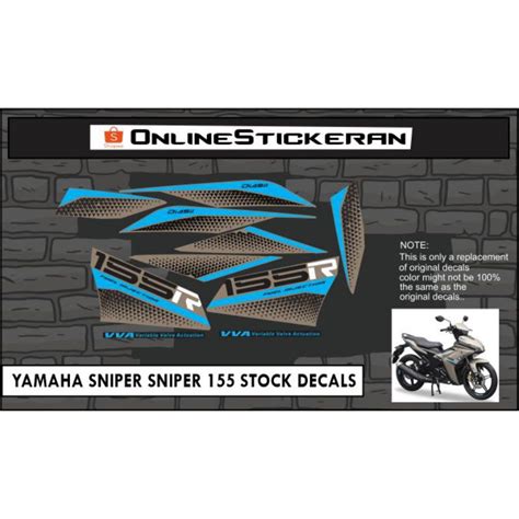 Yamaha Sniper 155R Stock Decals Shopee Philippines