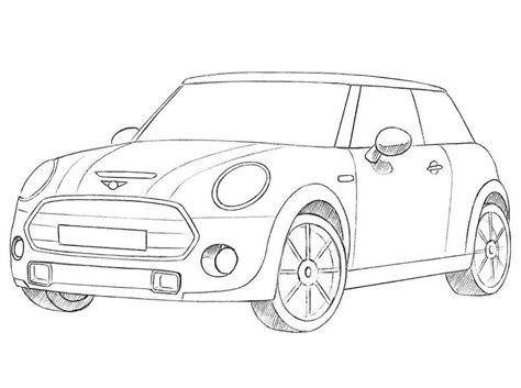 Mini Cooper Coloring Pages Coloring Pages