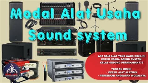 Belajar Sound System Youtube