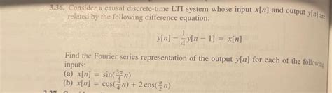 Solved 33 Consider A Causal Continuous Time Lti System