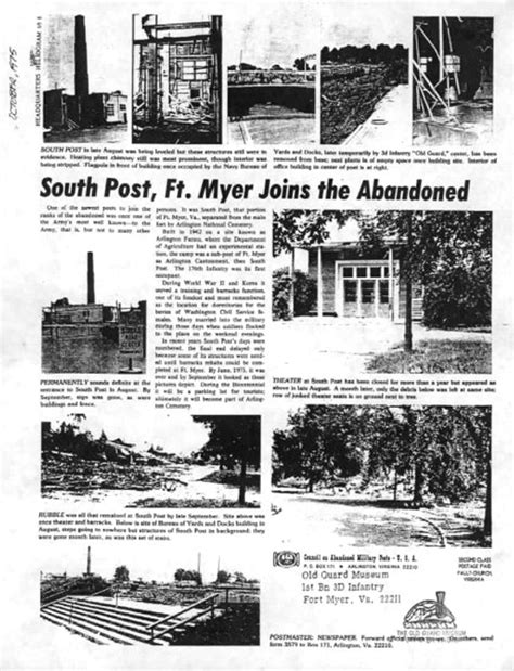 Fort Myer Va Memories South Post Arlington Cantonment