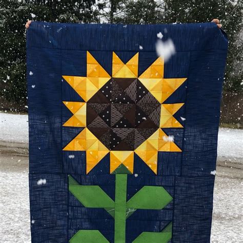 Sunflower Quilt Etsy