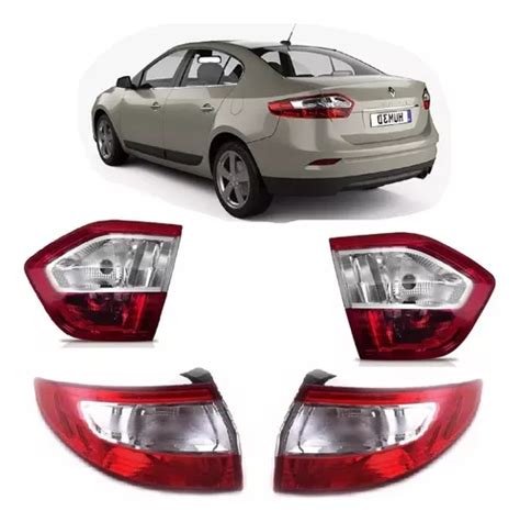 Lanterna Traseira Fluence Mala Canto 2010 À 2018 Kit Novo