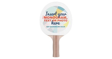 Create Your Own Custom Ping Pong Paddle Zazzle