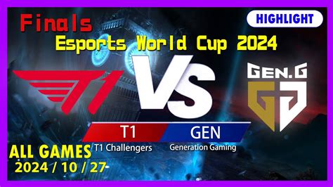 T1 Vs GEN Highlights ALL GAMES Worlds Semifinals 2024