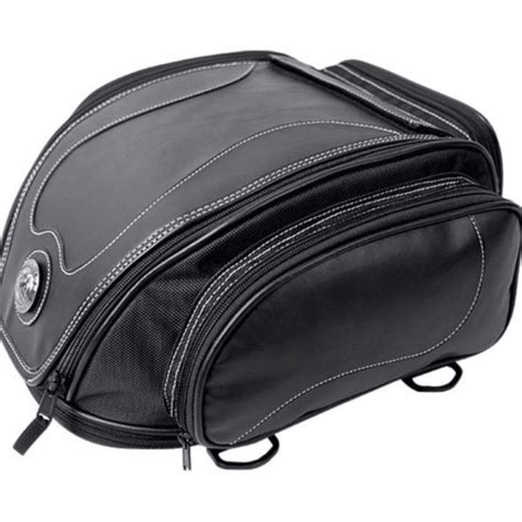 Universal Motorcycle Retro Tail Bag With Waterproof Cover Helmet