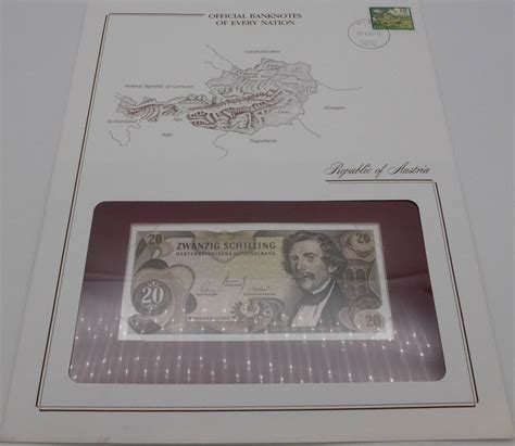 Republik Österreich 20 Schilling 1967 Banknote Carl Ritter von Ghega