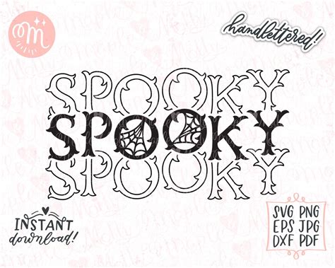 Spooky Svg Spiderweb Svg Halloween Svg Spooky Vibes Svg Etsy