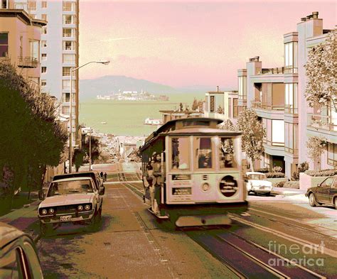 Cable Car On Hyde Street Hill San Francisco Photograph By Padre Art